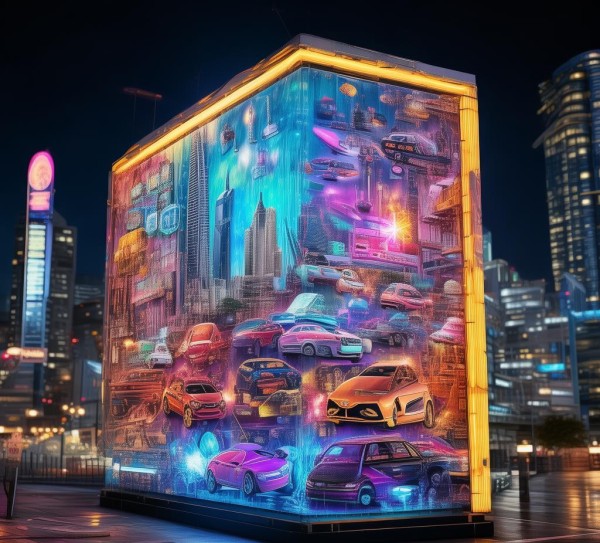 广告招牌，现代商业的视觉盛宴